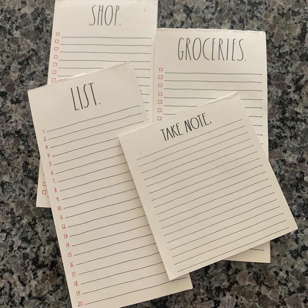 Rae Dunn Notepads